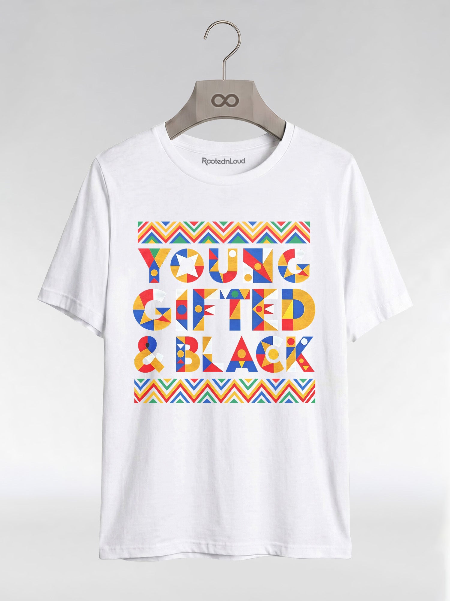 Black Excellence Apparel: Young Gifted and Black Tribal Graphic T-Shirt - RootednLoud