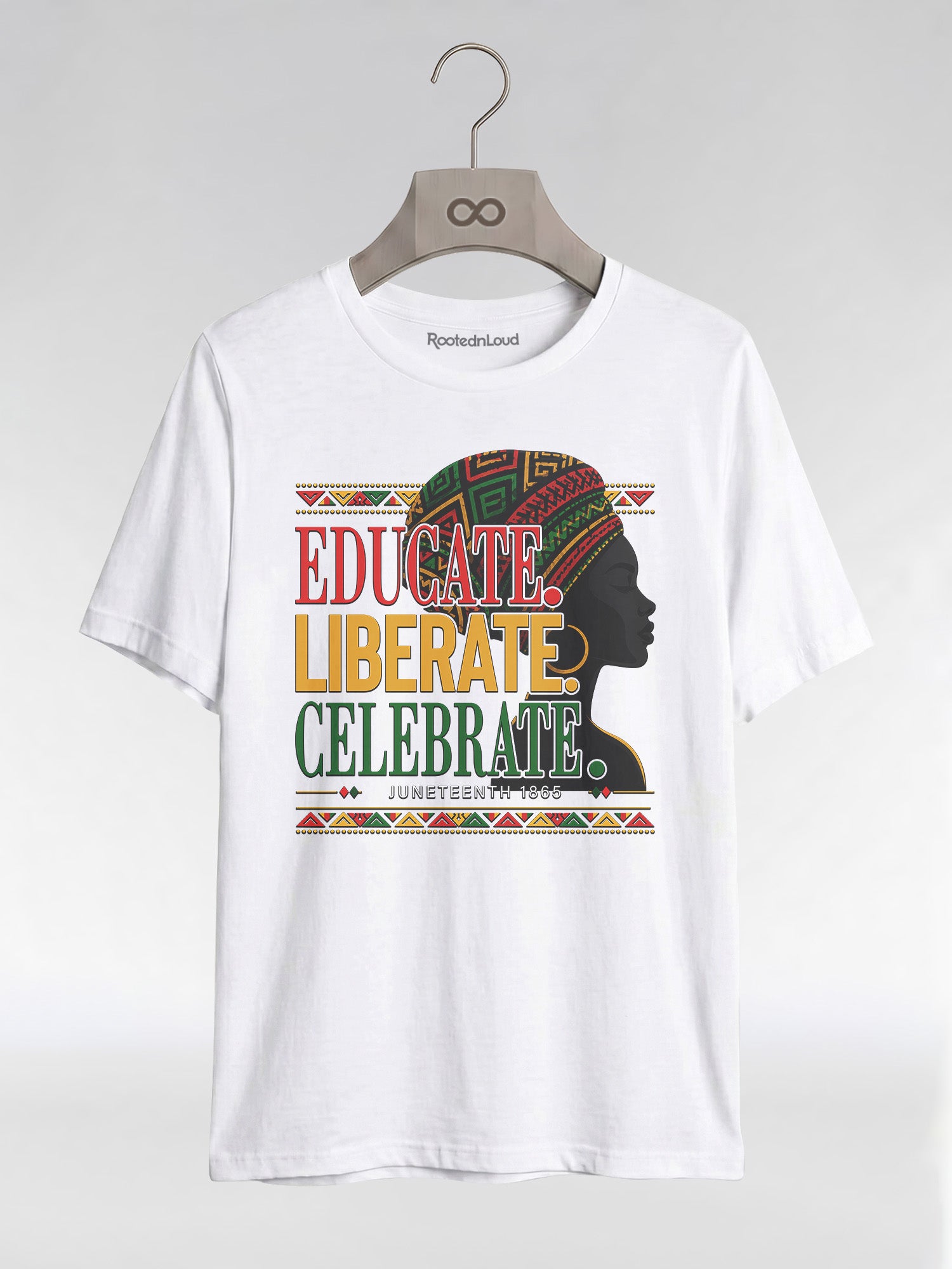 Black History: Educate Liberate Celebrate 1865 Graphic T-Shirt - RootednLoud