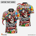 Frenzidea Darts Girls Best Friend Personalized Name, Team Name Shirt